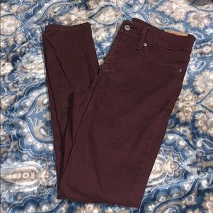 burgundy 311 shaping skinny levi’s jeans ❤️
